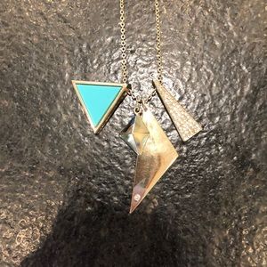 American Eagle triangles necklace